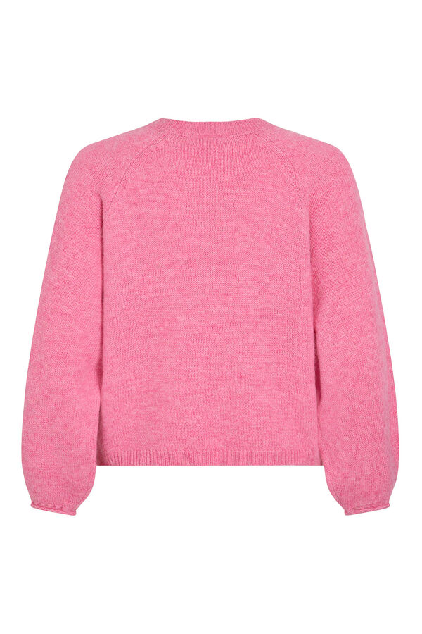 Vila Jersey de punto con detalle en pu&ntilde;o Rosa