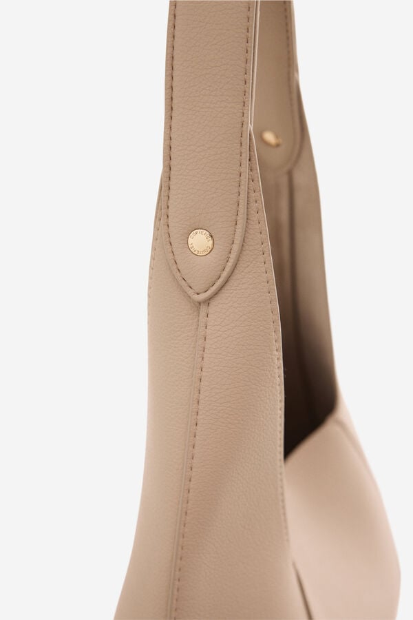 Cortefiel Hobo bag CORTES Nude