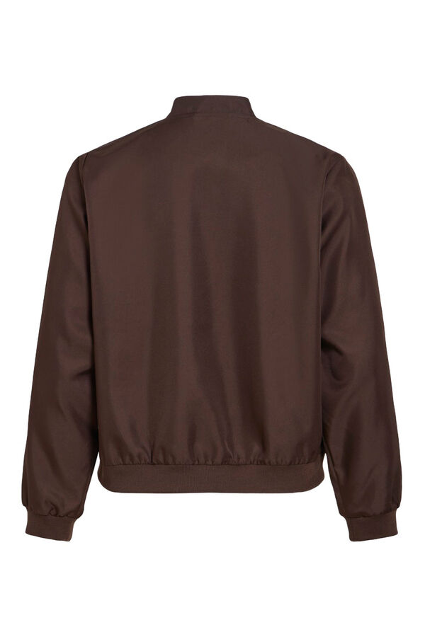 Vila Casaco bomber acetinado Castanho