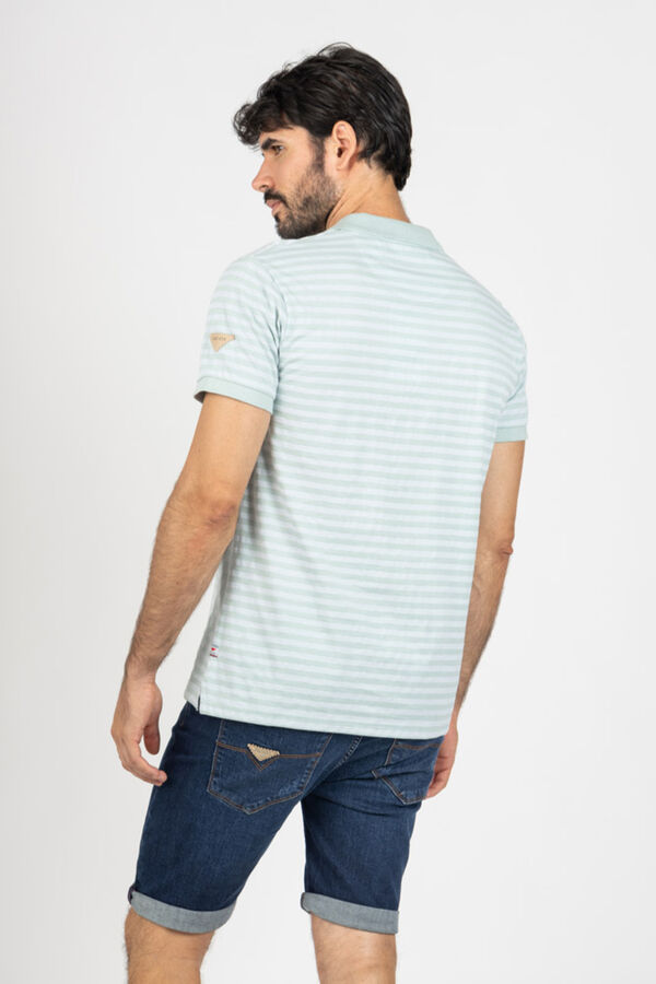 Privata Short sleeve polo shirt Printed green