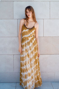 Cortefiel Tie dye dress Gold