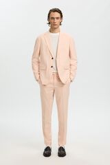 Selected Pantal&oacute;n vestir slim viscosa Rosa