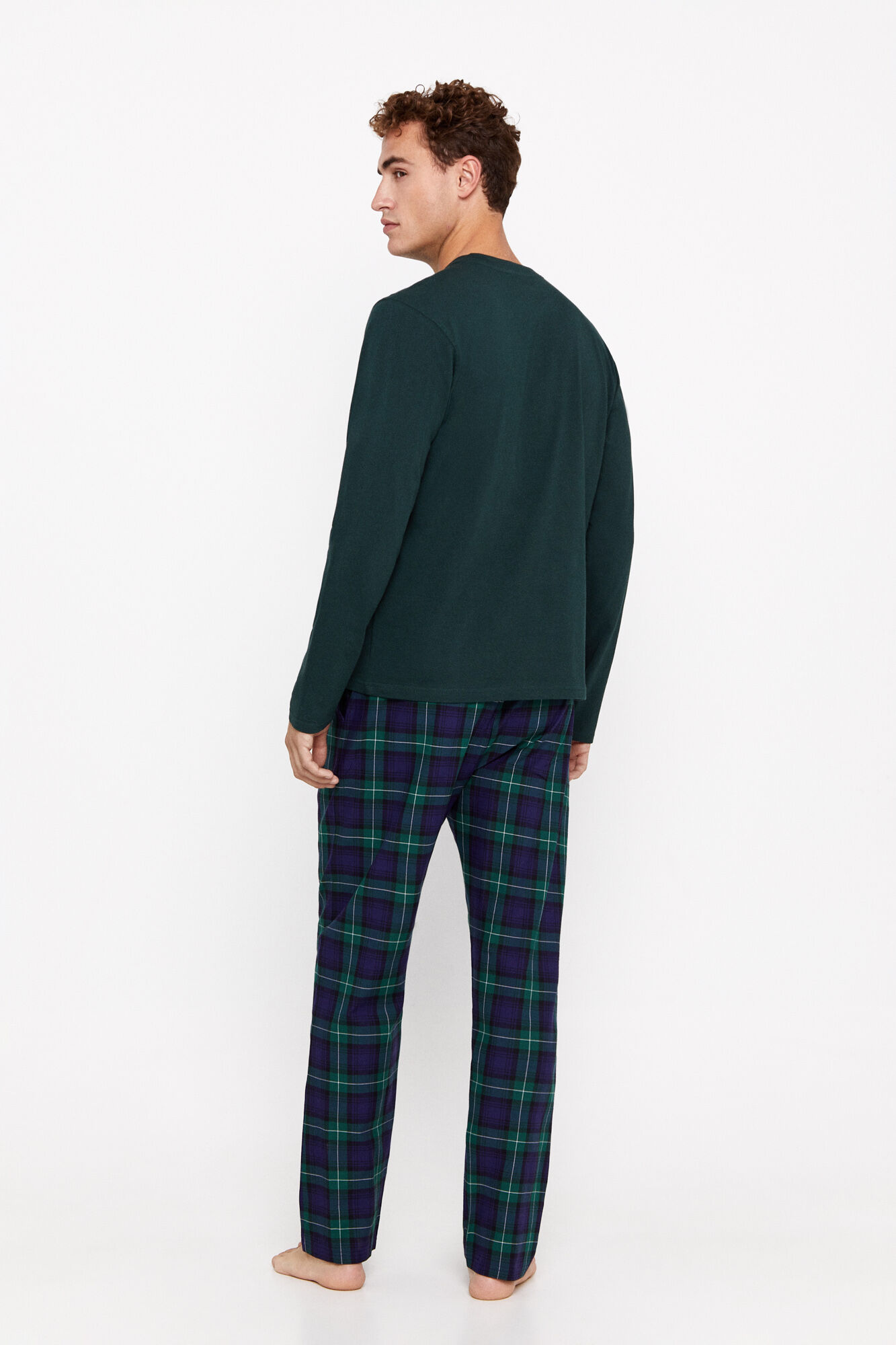 Mens cotton knit pajamas on sale