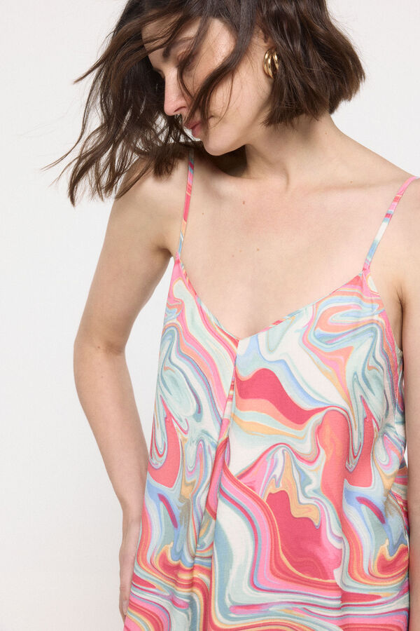 Vero Moda Vestido de alças midi Cinzento