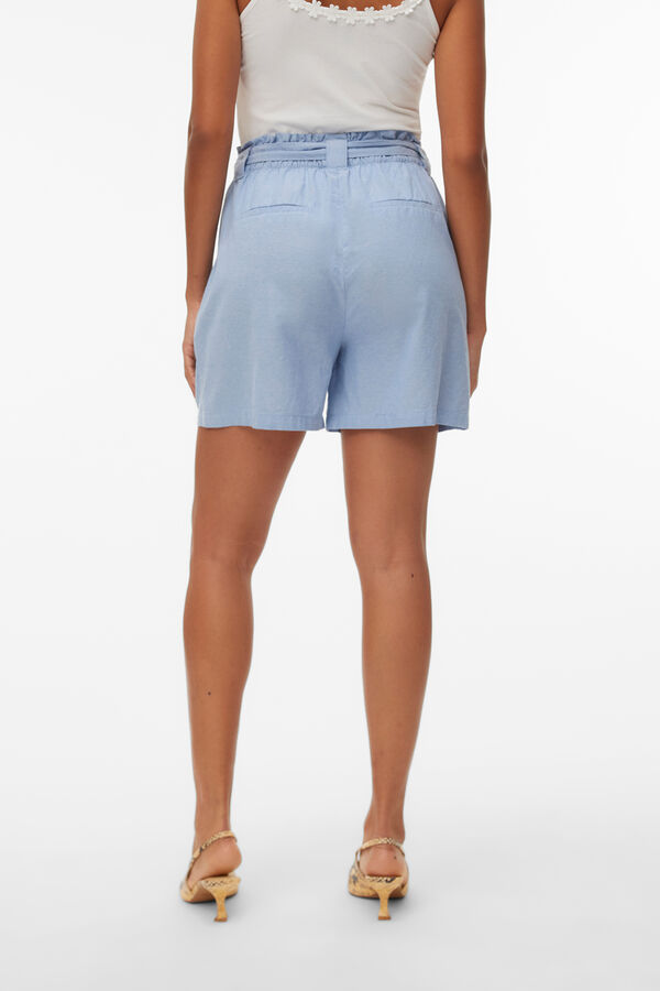Vero Moda Cal&ccedil;&otilde;es de algod&atilde;o com la&ccedil;ada Azul