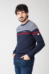 Privata Jersey de punto cuello redondo Granate