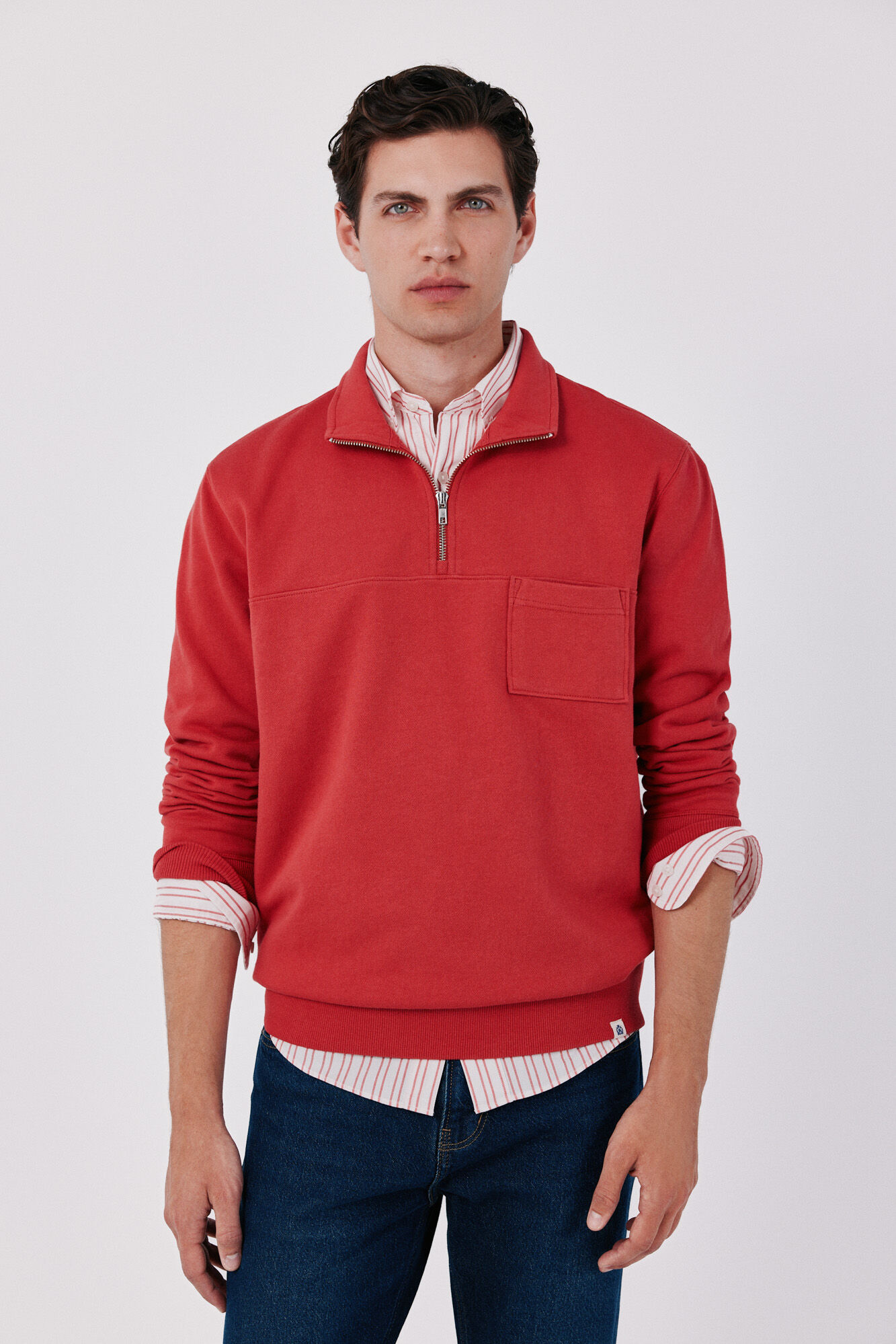Cortefiel Zip neck sweatshirt