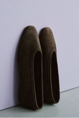 Cortefiel Ballerina leather Dark brown