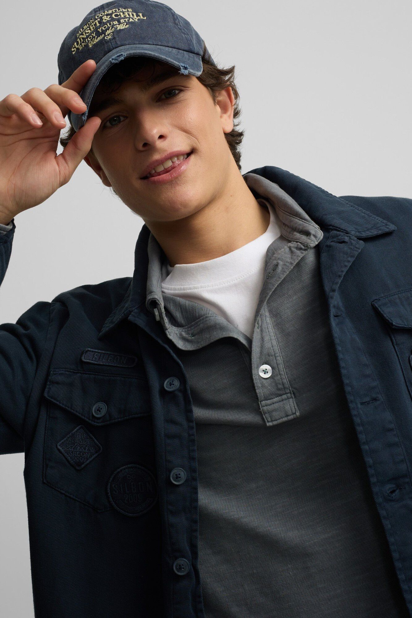 Silbon Patches overshirt