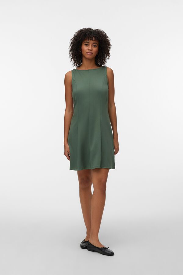 Vero Moda Vestido curto peplum Verde
