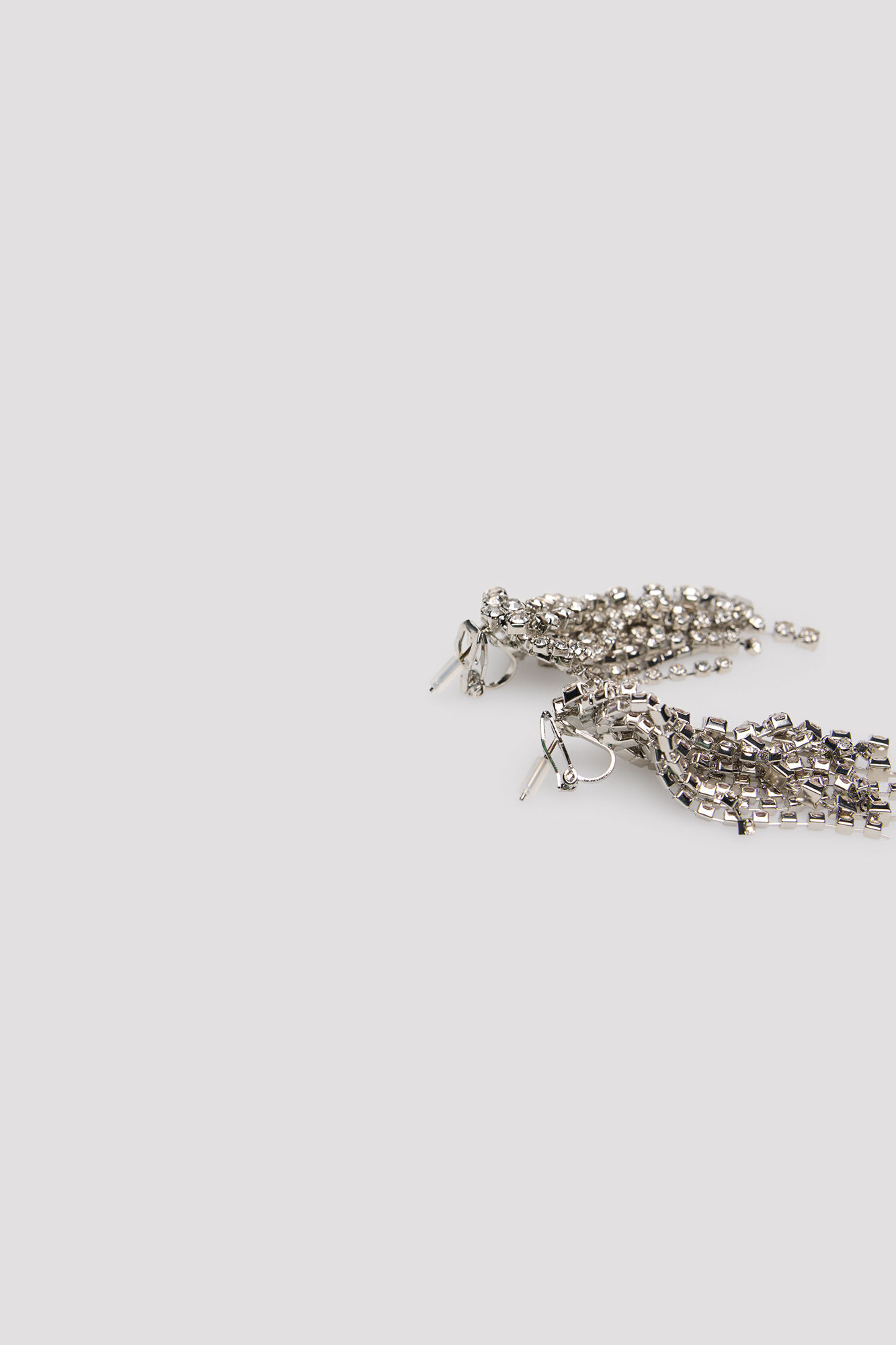 Cortefiel Crystal waterfall earrings