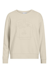 Vila Sweatshirt de algodão orgânico com bordado