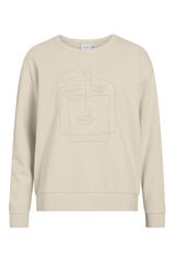 Vila Sudadera de algodón orgánico con bordado Gris