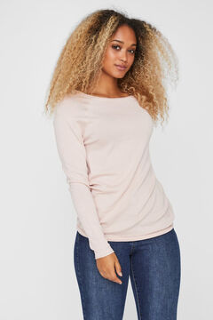 Cortefiel Boat neck jumper Pink