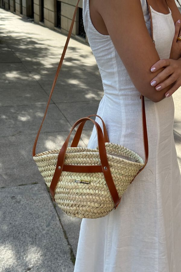 The Code Verona basket bag crossbody Dark brown