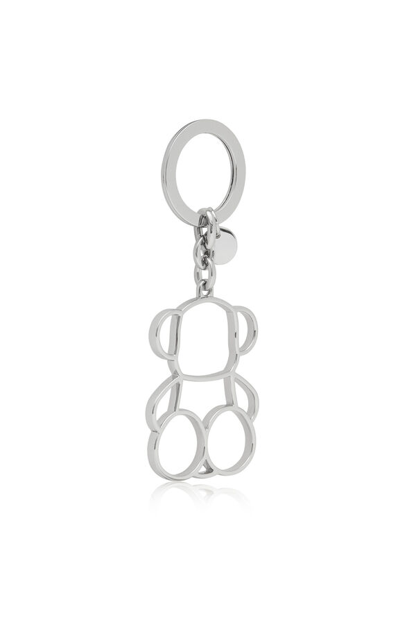 Tous Llavero Silhouette Bold Bear Gris