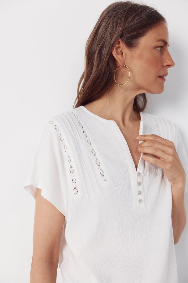 Cortefiel T-shirt fins White