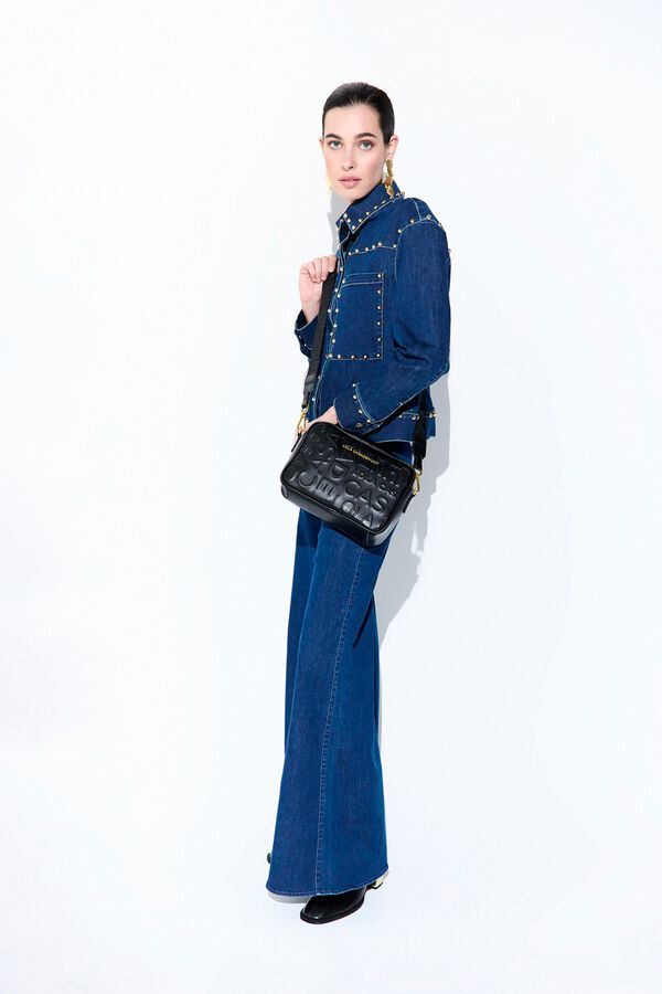 Lola Casademunt Monogram basic crossbody Black