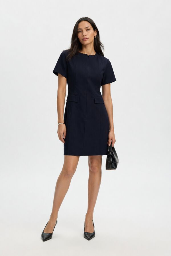 Selected Short dress Navy