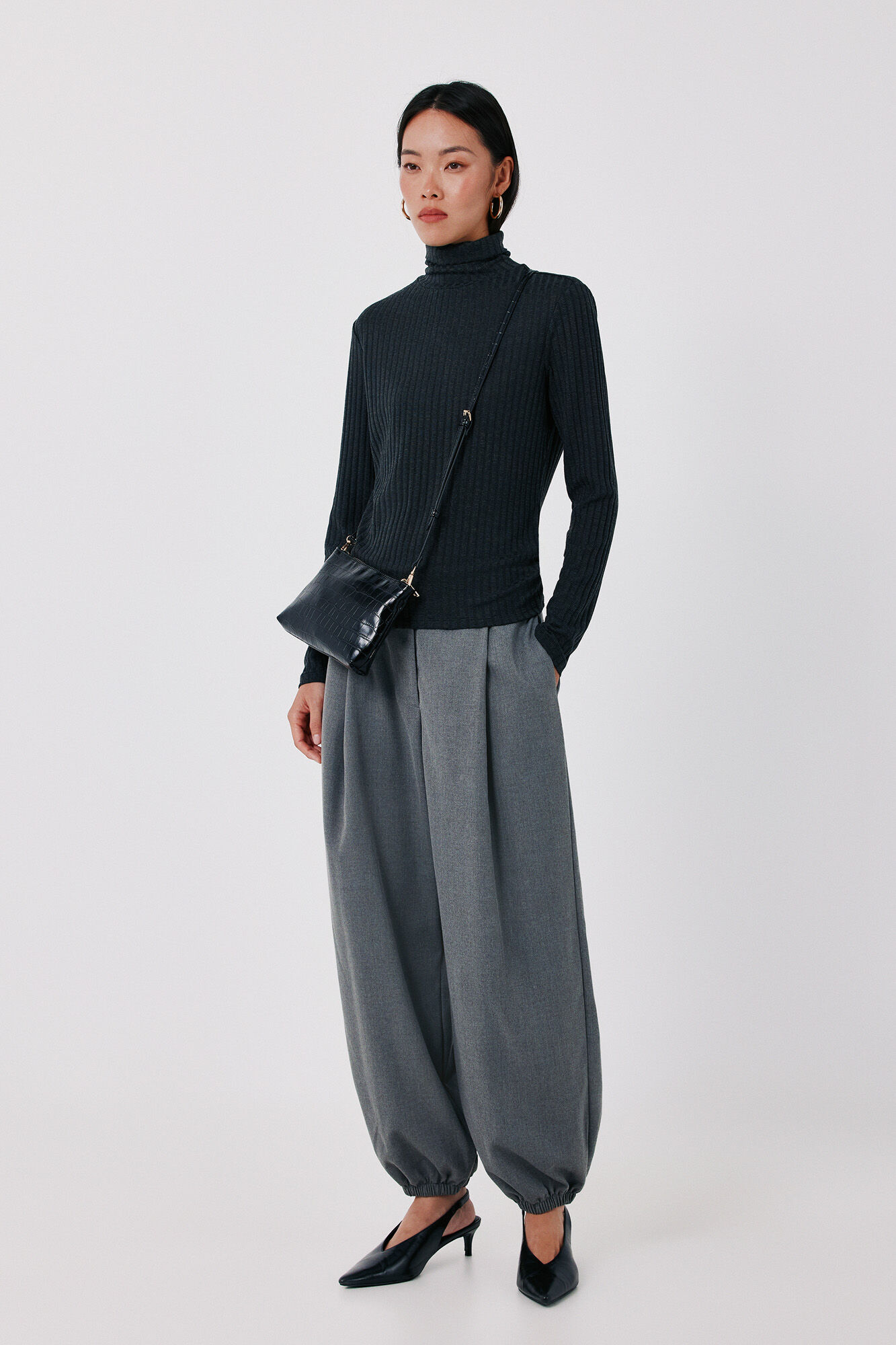 Cortefiel Knit high neck top