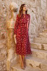 Polín Et Moi Vestido largo plisado Multicolor