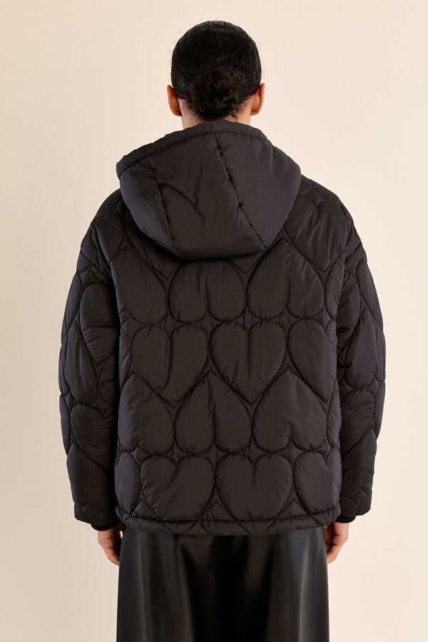 Molly Bracken Casaco acolchoado com capuz Preto