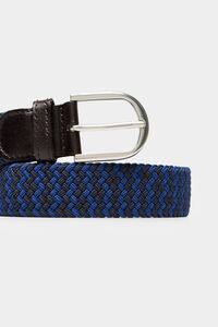 Cortefiel Cinturón trenzado elastico Azul marino