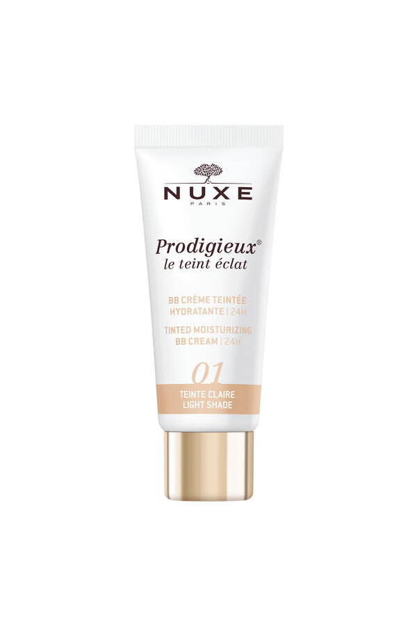 Nuxe BB Cream Moisturizer with 24H Color, Prodigieux&reg; le teint &eacute;clat 30ml - Light tone Printed white