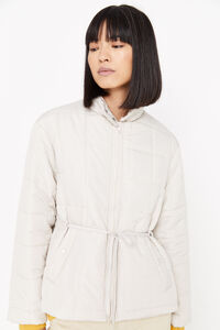 Cortefiel Short quilted anorak Ivory