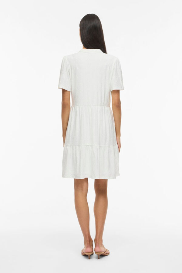 Vila Short dress with openwork details White