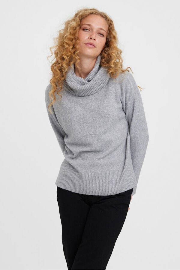 Vero Moda Camisola de malha Cinzento