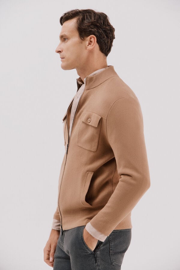 Cortefiel Christmas jersey-knit  Camel