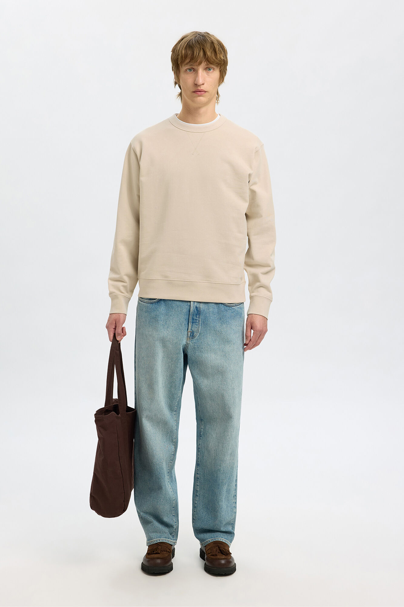 Selected Sweatshirt 100% algod&atilde;o org&acirc;nico