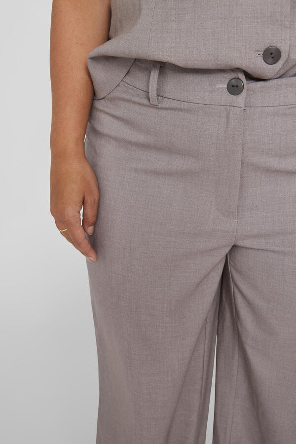 Cortefiel High-rise suit trousers Grey