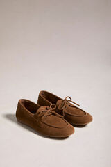 Bryan Stepwise Nautical in split leather Camel