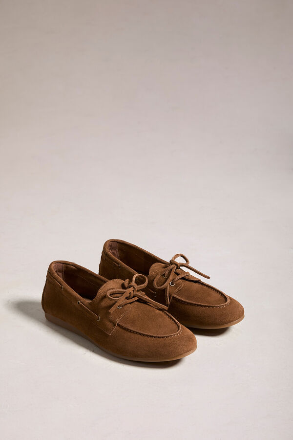 Bryan Stepwise Nautical in split leather Camel