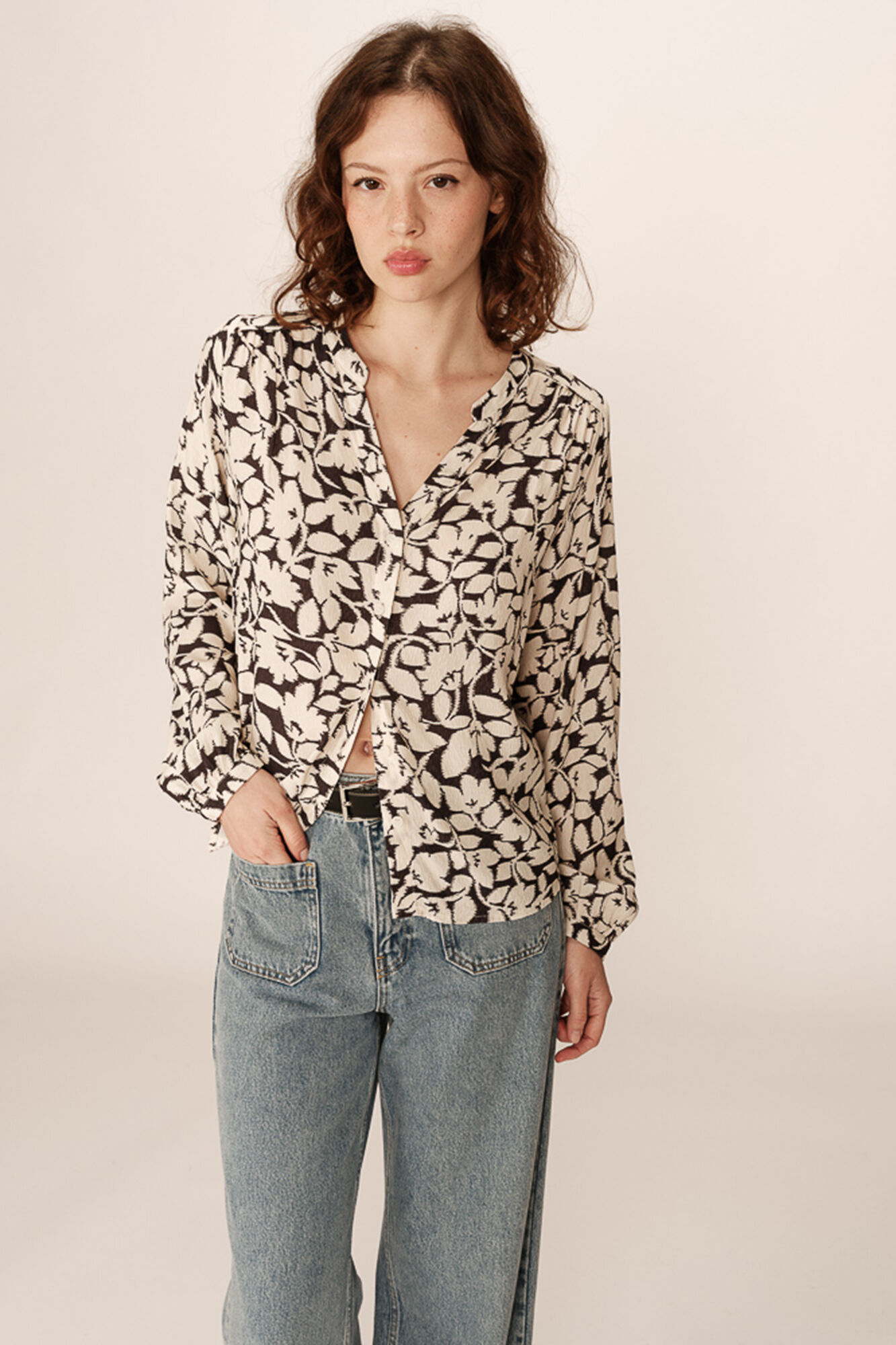 Grace & Mila Blusa de mangas comprida com corte regular