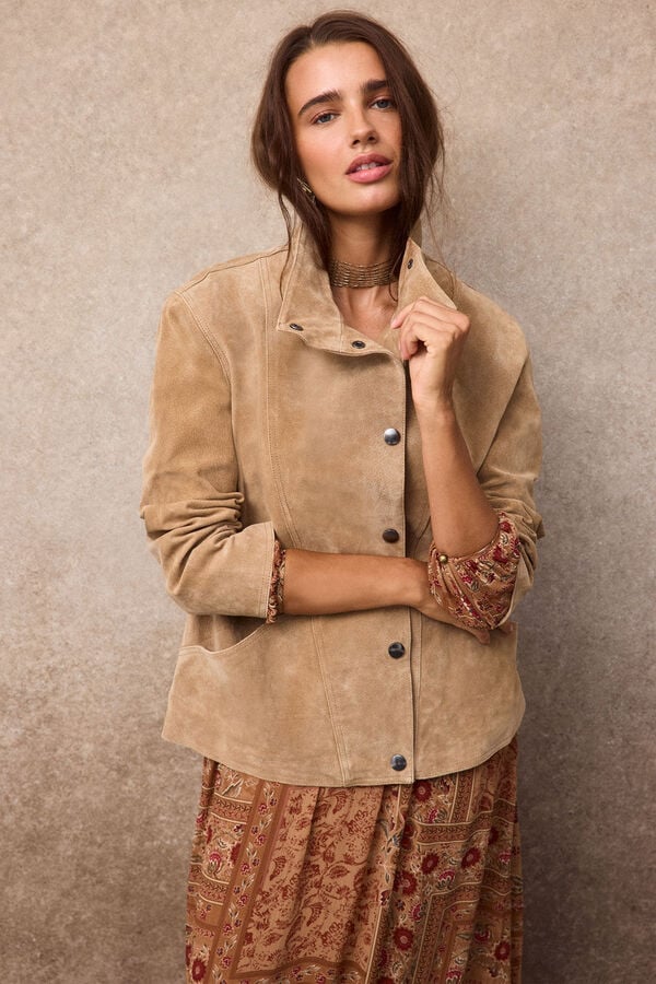 Slowlove Leather jacket Nude