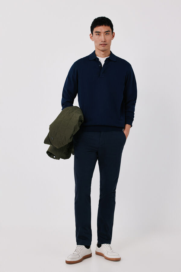 Cortefiel Cal&ccedil;as chino b&aacute;sicas slim Azul