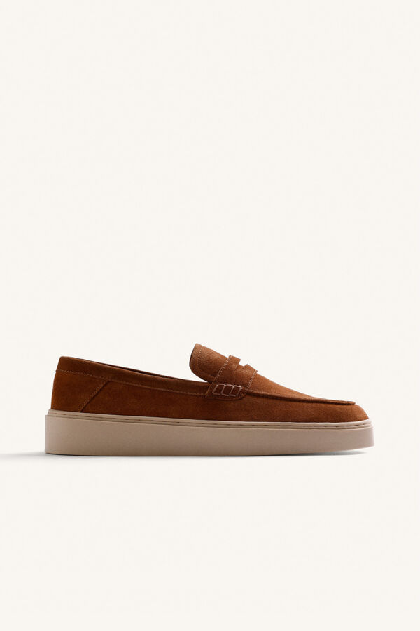 Gioseppo Mocassins de pele Castanho