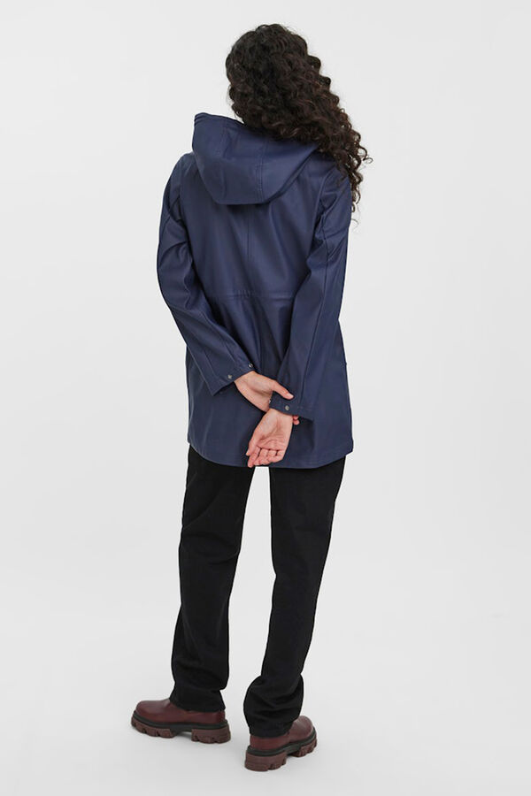 Vero Moda Imperme&aacute;vel manga comprida com capuz Azul