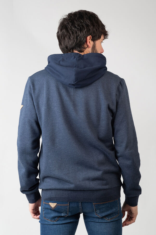 Privata Sudadera abierta con capucha y bolsillos Azul