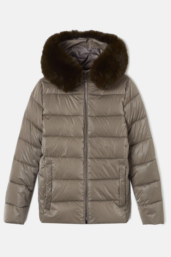Silbon Parka curta acolchoada Verde