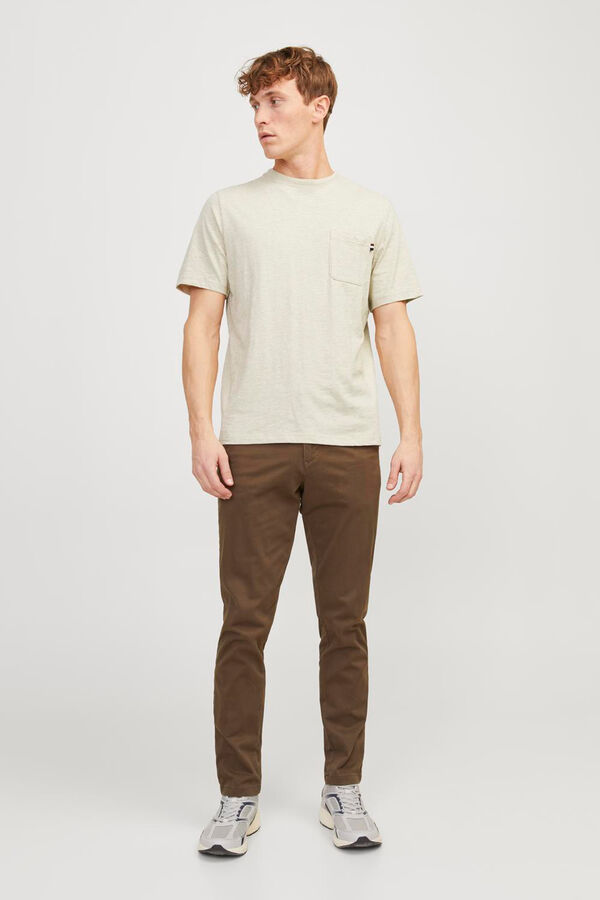 Cortefiel Standard fit T-shirt Brown