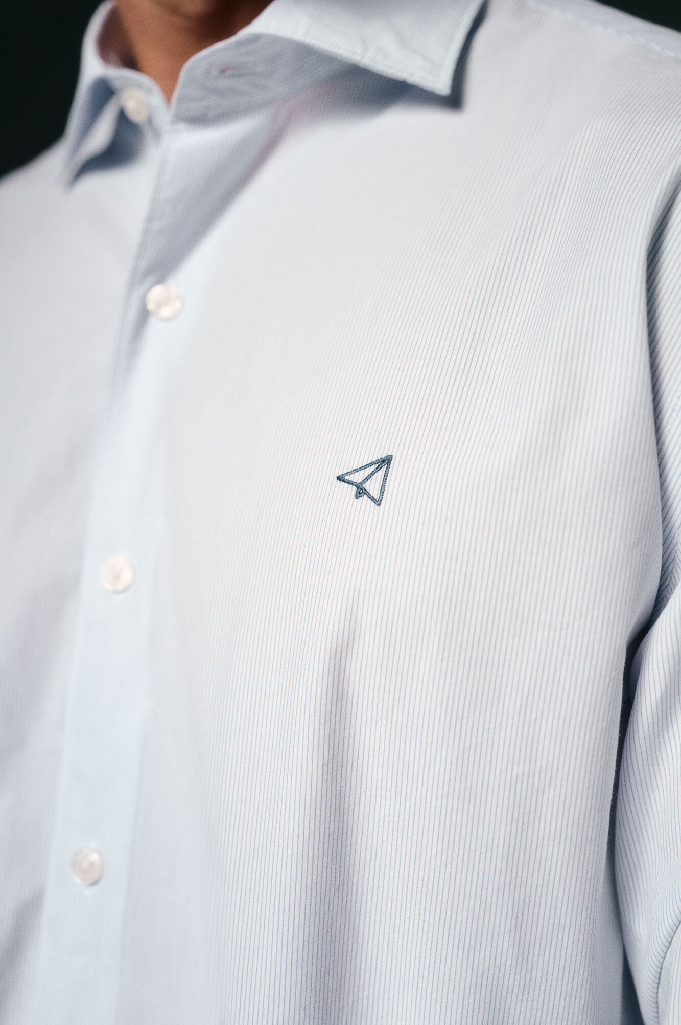 OOTO Camisa rayas popel&iacute;n