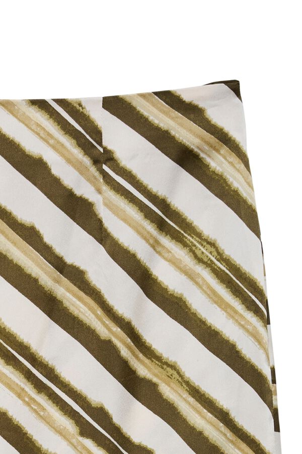 Vero Moda Saia midi acetinada Verde