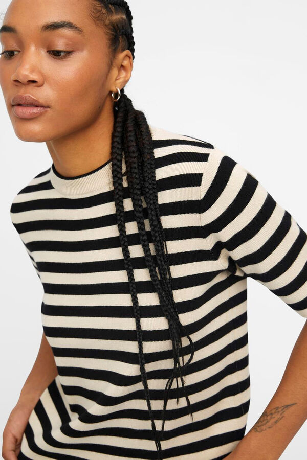 Object Short sleeve jumper Beige