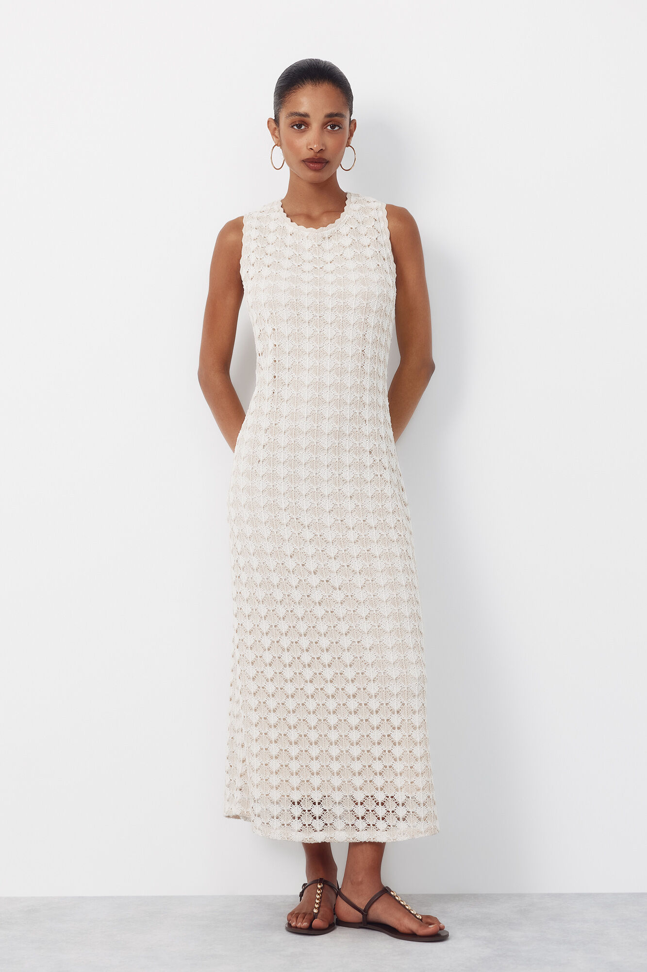 Cortefiel Rustic structured dress