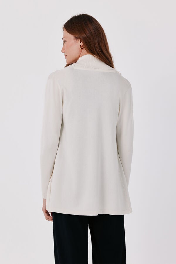 Cortefiel Shawl collar jacket Ivory