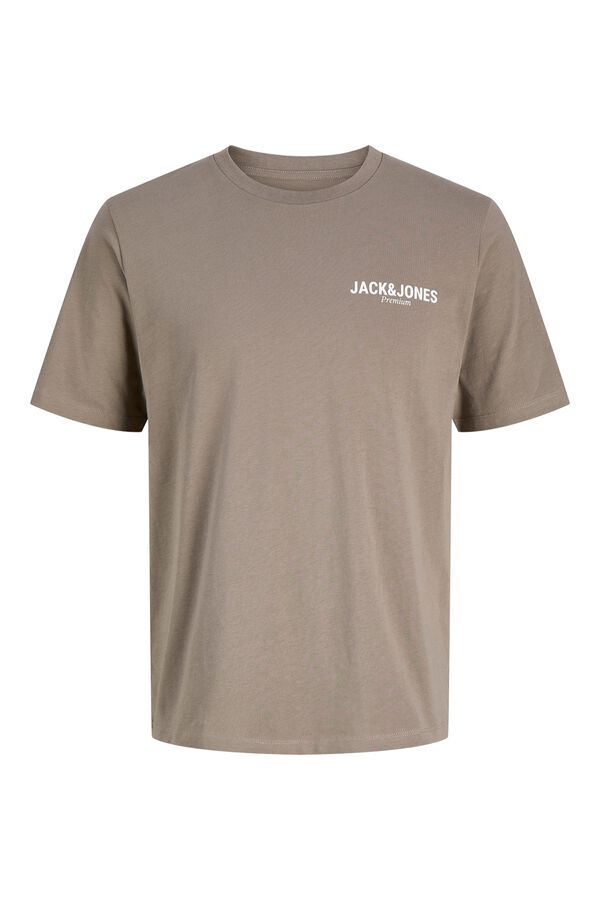 Jack & Jones Cotton logo T-shirt Grey